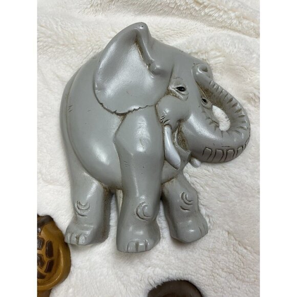 Vintage Burwood Wall Hanging Decor Room Nursery Zoo Animals Made in USA Set of 5 - Picture 5 of 9